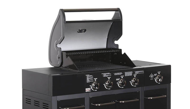 Parrilla BBQ GRILL de 4 quemadores Buffalo Black