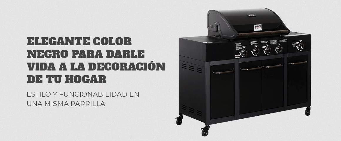 Parrilla BBQ GRILL de 4 quemadores Buffalo Black + FUNDA INCLUIDA